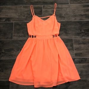 Salmon colored summer dress